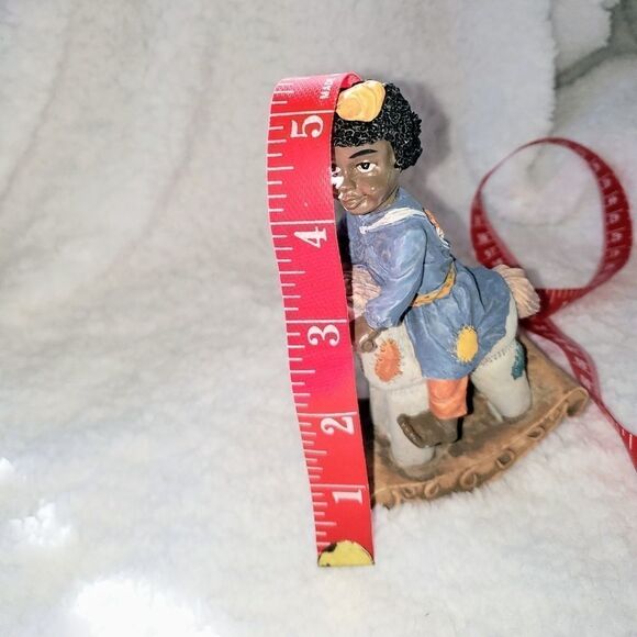 Vintage African American Girl on a Rocking Horse - Picture 8 of 8